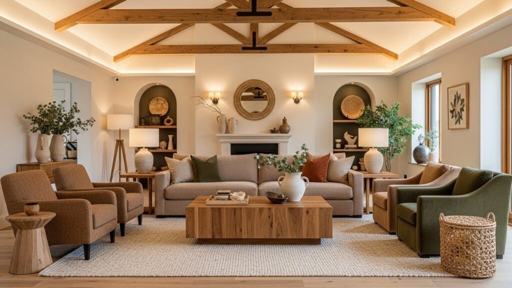 Furniture That Grounds the Space and Adds Warmth