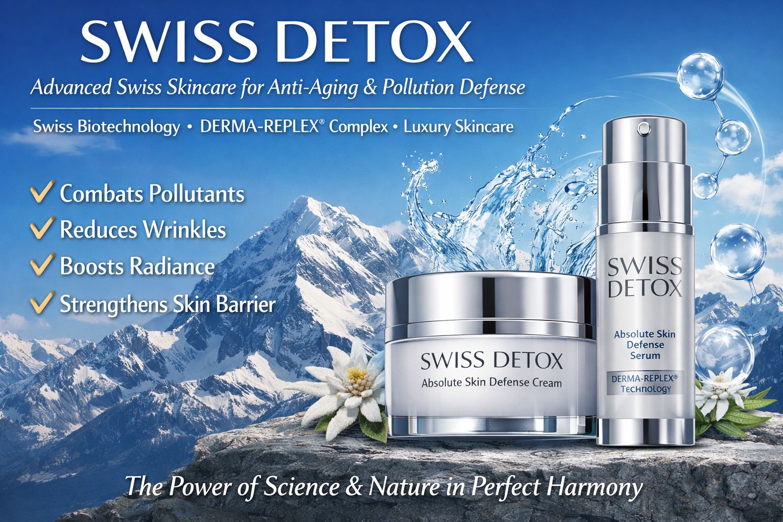 Swiss Detox: Redefining Luxury Skincare Through Advanced Swiss Biotechnology